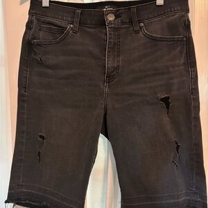LuLaRoe Black Distressed Jean Shorts - Size 30